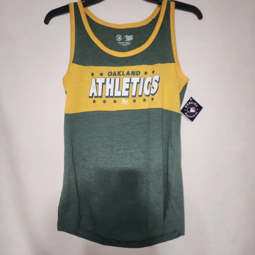 Oakland athletics kids tank top small